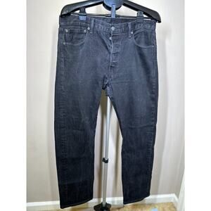 Levi’s 501 jeans mens 36X32 Button Fly black gray Charcoal wash 100% cotton